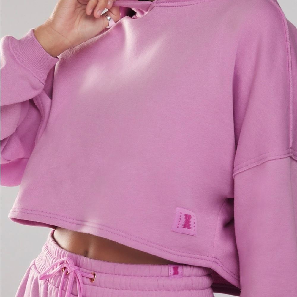 ESSENTIAL CROPPED HOODIE - Picture 5 of 5